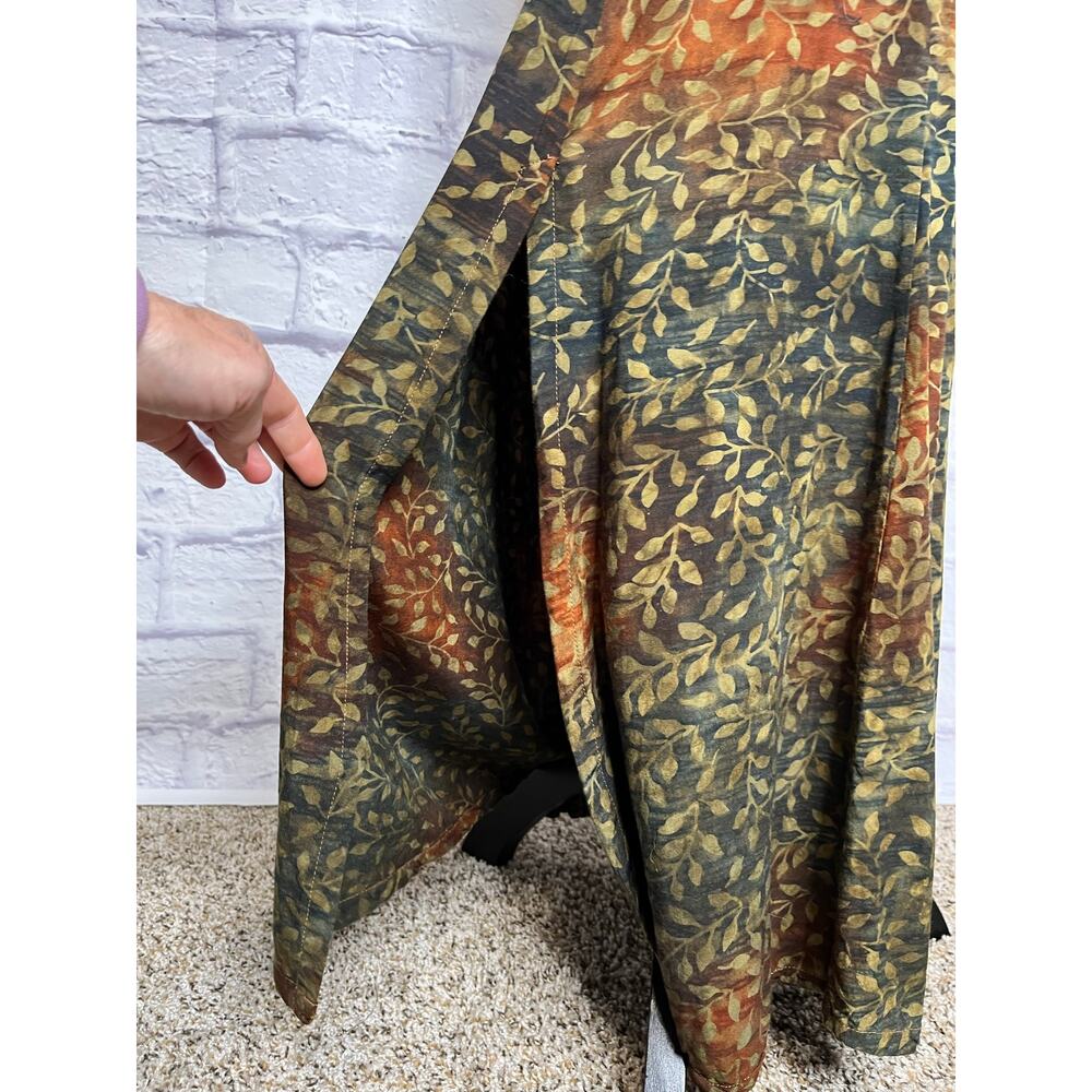 Lost River Clothing Co. Rustic Earthy Batik Boho Back Lace Up Maxi Dress - Picture 6 of 13